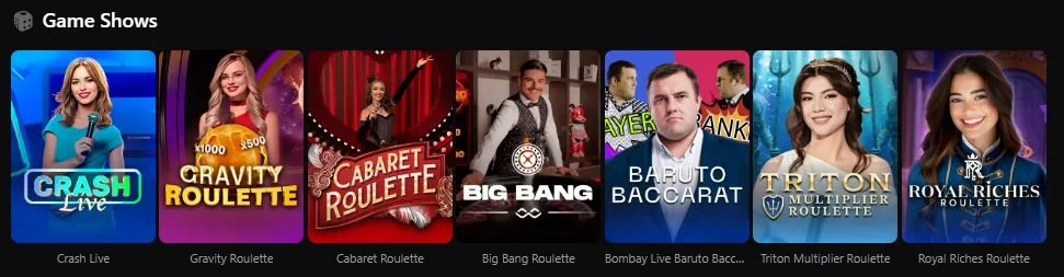 winwinter casino game shows